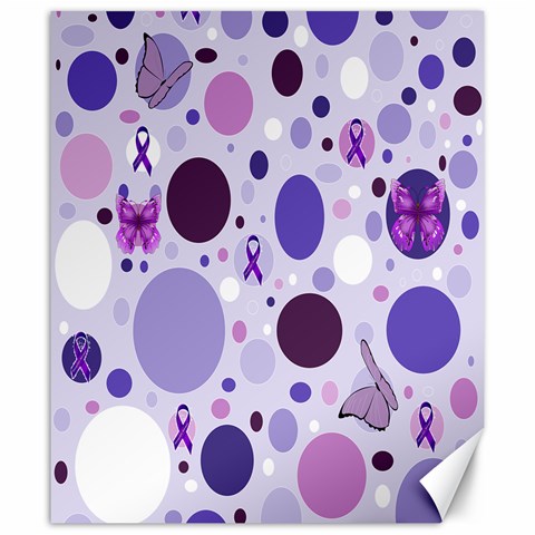 Purple Awareness Dots Canvas 20  x 24  (Unframed) from ArtsNow.com 19.57 x23.15  Canvas - 1