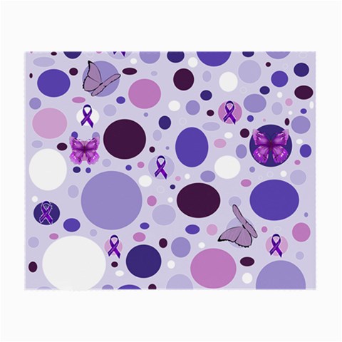 Purple Awareness Dots Glasses Cloth (Small, Two Sided) from ArtsNow.com Front