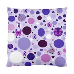 Purple Awareness Dots Cushion Case (Two Sided)  from ArtsNow.com Front