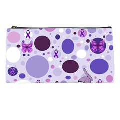 Purple Awareness Dots Pencil Case from ArtsNow.com Front