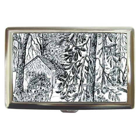  Castle Yard in Winter  by Ave Hurley of ArtRevu ~ Cigarette Money Case from ArtsNow.com Front