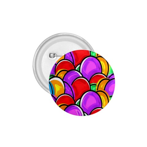 Colored Easter Eggs 1.75  Button from ArtsNow.com Front