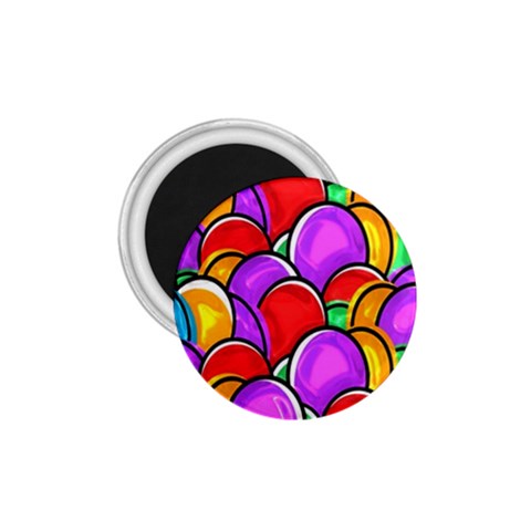 Colored Easter Eggs 1.75  Button Magnet from ArtsNow.com Front