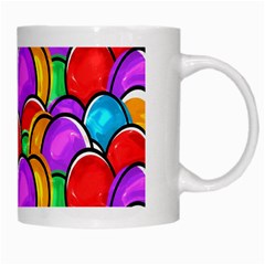 Colored Easter Eggs White Coffee Mug from ArtsNow.com Right