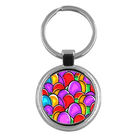 Colored Easter Eggs Key Chain (Round) from ArtsNow.com Front