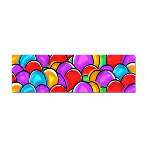 Colored Easter Eggs Bumper Sticker 10 Pack from ArtsNow.com Front