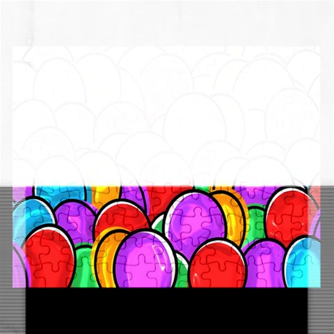 Colored Easter Eggs Jigsaw Puzzle (Rectangle) from ArtsNow.com Front