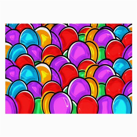 Colored Easter Eggs Glasses Cloth (Large) from ArtsNow.com Front