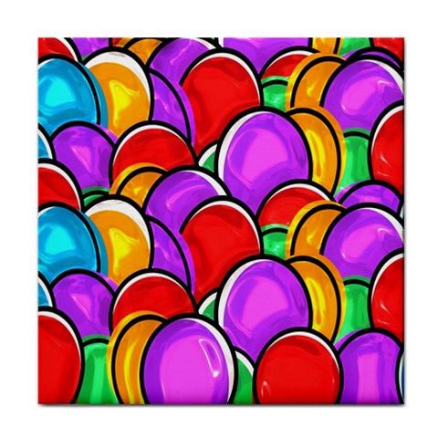 Colored Easter Eggs Face Towel from ArtsNow.com Front