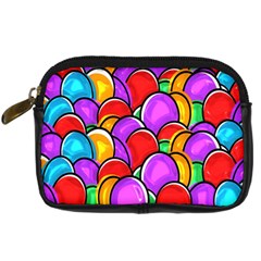 Colored Easter Eggs Digital Camera Leather Case from ArtsNow.com Front