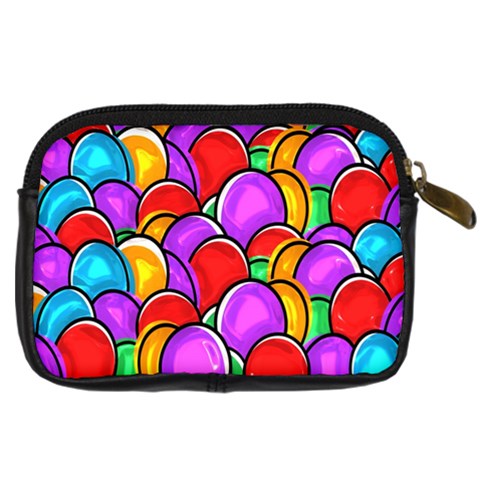 Colored Easter Eggs Digital Camera Leather Case from ArtsNow.com Back