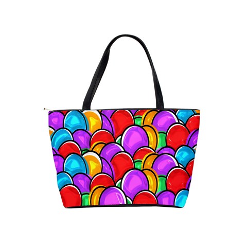 Colored Easter Eggs Large Shoulder Bag from ArtsNow.com Back