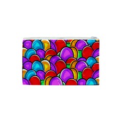 Colored Easter Eggs Cosmetic Bag (Small) from ArtsNow.com Back