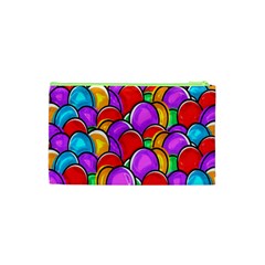 Colored Easter Eggs Cosmetic Bag (Small) from ArtsNow.com Back