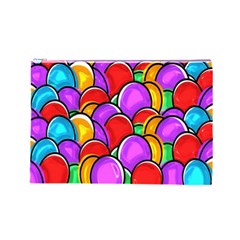 Colored Easter Eggs Cosmetic Bag (Large) from ArtsNow.com Front