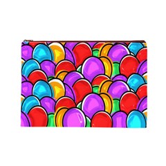 Colored Easter Eggs Cosmetic Bag (Large) from ArtsNow.com Front