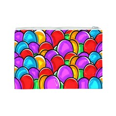 Colored Easter Eggs Cosmetic Bag (Large) from ArtsNow.com Back