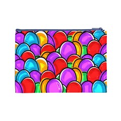 Colored Easter Eggs Cosmetic Bag (Large) from ArtsNow.com Back