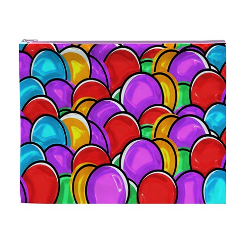 Colored Easter Eggs Cosmetic Bag (XL) from ArtsNow.com Front