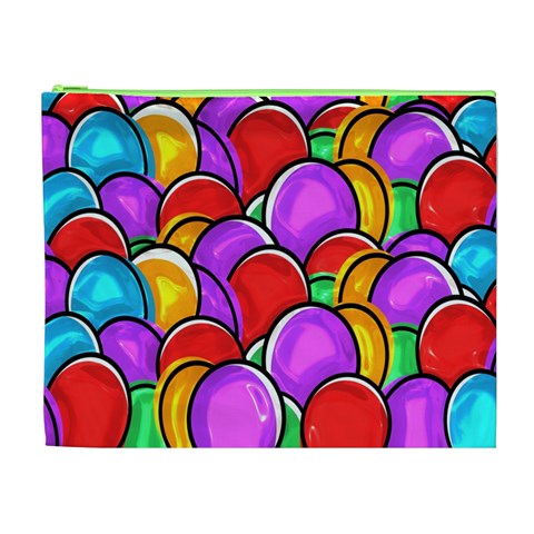 Colored Easter Eggs Cosmetic Bag (XL) from ArtsNow.com Front