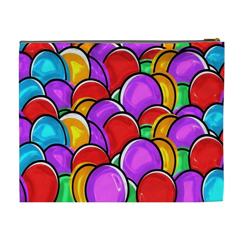 Colored Easter Eggs Cosmetic Bag (XL) from ArtsNow.com Back