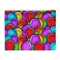 Colored Easter Eggs Cosmetic Bag (XL) from ArtsNow.com Back