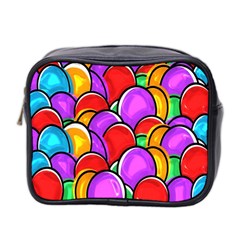 Colored Easter Eggs Mini Travel Toiletry Bag (Two Sides) from ArtsNow.com Front