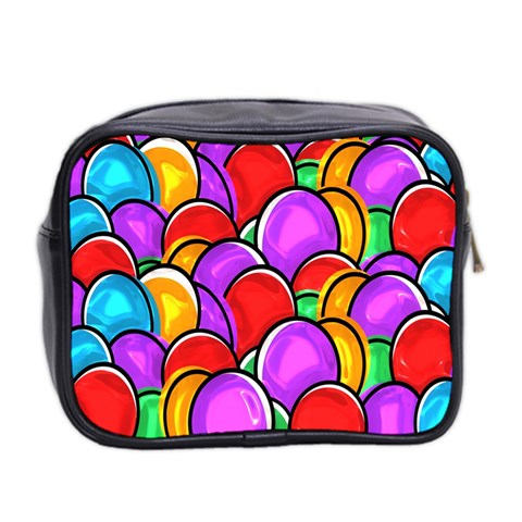 Colored Easter Eggs Mini Travel Toiletry Bag (Two Sides) from ArtsNow.com Back