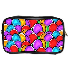 Colored Easter Eggs Travel Toiletry Bag (Two Sides) from ArtsNow.com Front