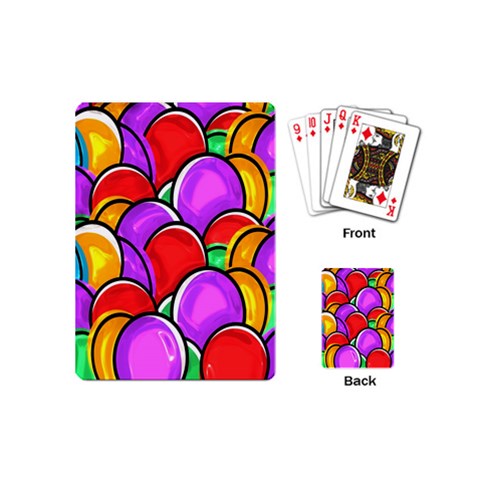 Colored Easter Eggs Playing Cards (Mini) from ArtsNow.com Back