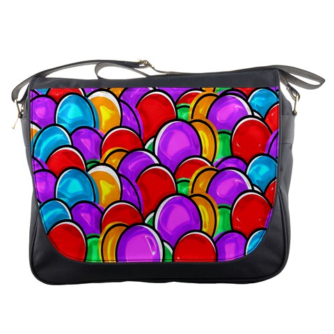 Colored Easter Eggs Messenger Bag from ArtsNow.com Front