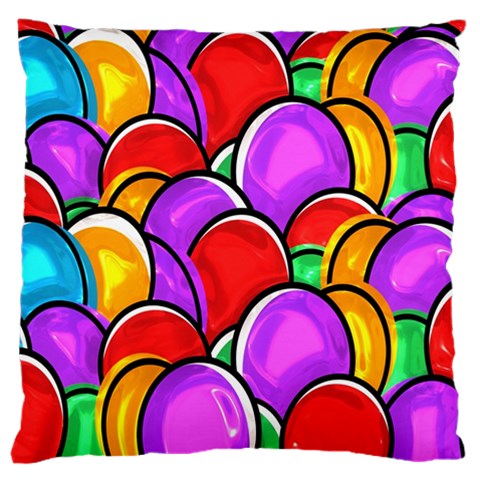 Colored Easter Eggs Large Cushion Case (Two Sided)  from ArtsNow.com Back