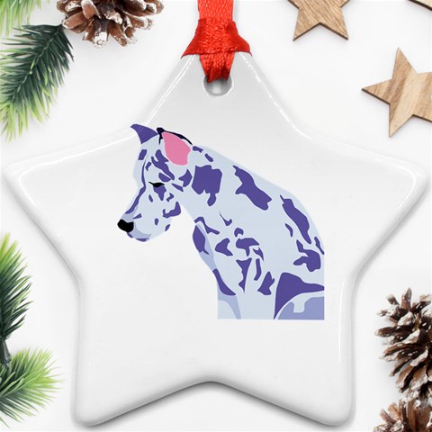 Great Dane Ornament (Star) from ArtsNow.com Front