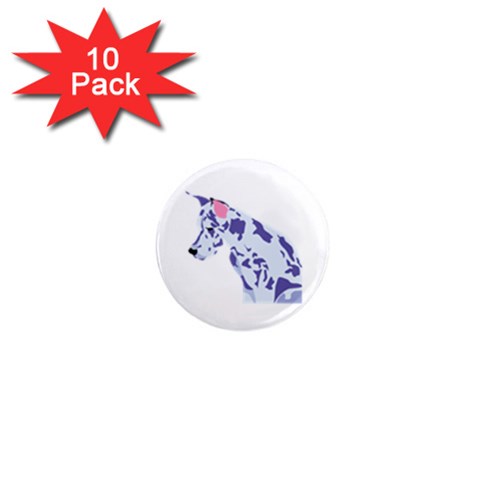 Great Dane 1  Mini Magnet (10 pack)  from ArtsNow.com Front