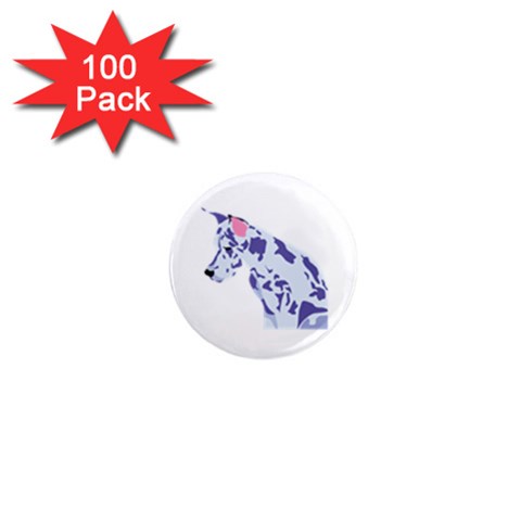 Great Dane 1  Mini Magnet (100 pack)  from ArtsNow.com Front