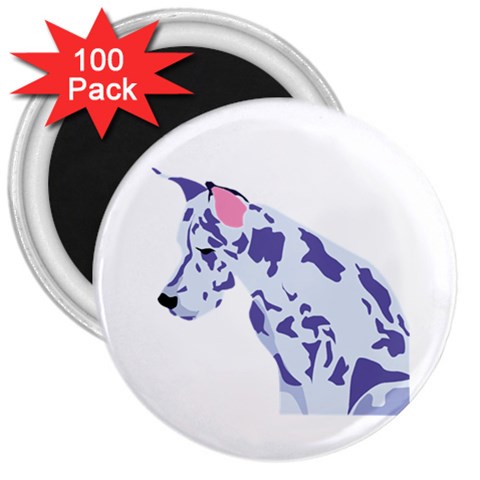 Great Dane 3  Magnet (100 pack) from ArtsNow.com Front