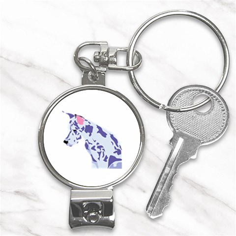 Great Dane Nail Clippers Key Chain from ArtsNow.com Front