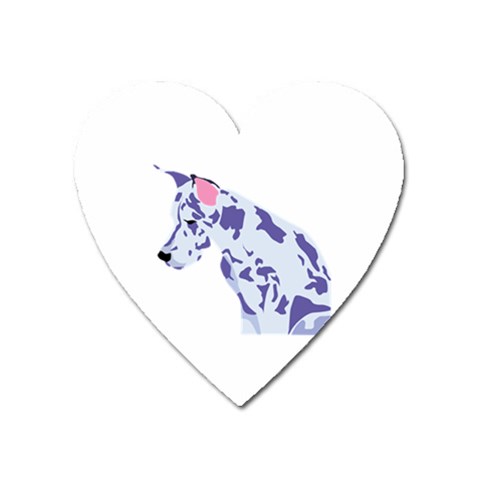 Great Dane Magnet (Heart) from ArtsNow.com Front