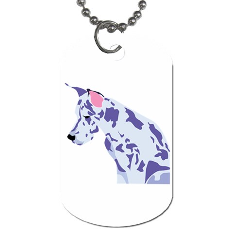 Great Dane Dog Tag (One Side) from ArtsNow.com Front