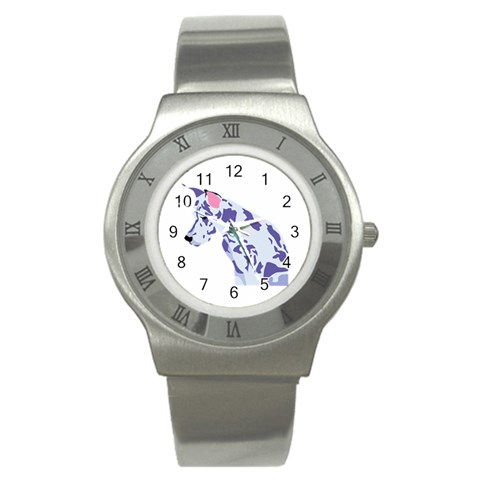 Great Dane Stainless Steel Watch from ArtsNow.com Front