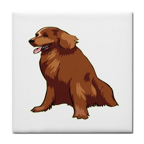 Irish Setter Tile Coaster from ArtsNow.com Front