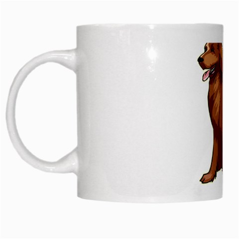 Irish Setter White Mug from ArtsNow.com Left