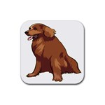 Irish Setter Rubber Coaster (Square)