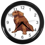 Irish Setter Wall Clock (Black)