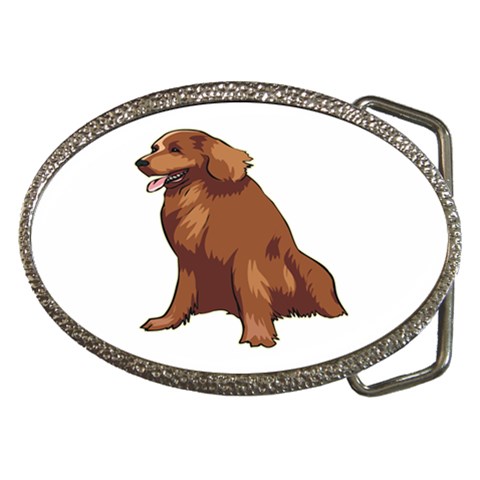 Irish Setter Belt Buckle from ArtsNow.com Front