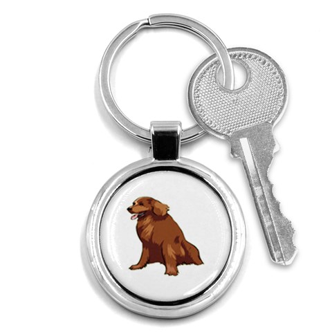 Irish Setter Key Chain (Round) from ArtsNow.com Front