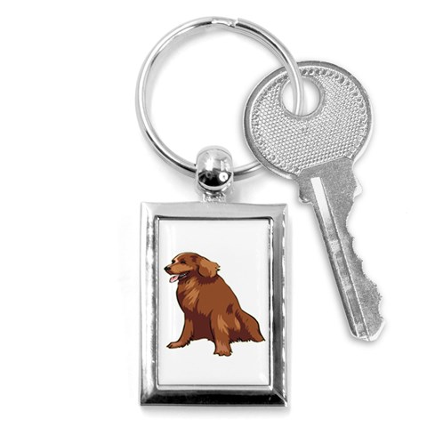 Irish Setter Key Chain (Rectangle) from ArtsNow.com Front