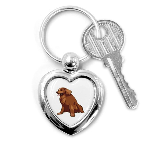 Irish Setter Key Chain (Heart) from ArtsNow.com Front