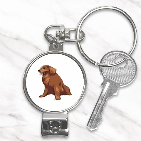 Irish Setter Nail Clippers Key Chain from ArtsNow.com Front