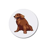 Irish Setter Rubber Coaster (Round)